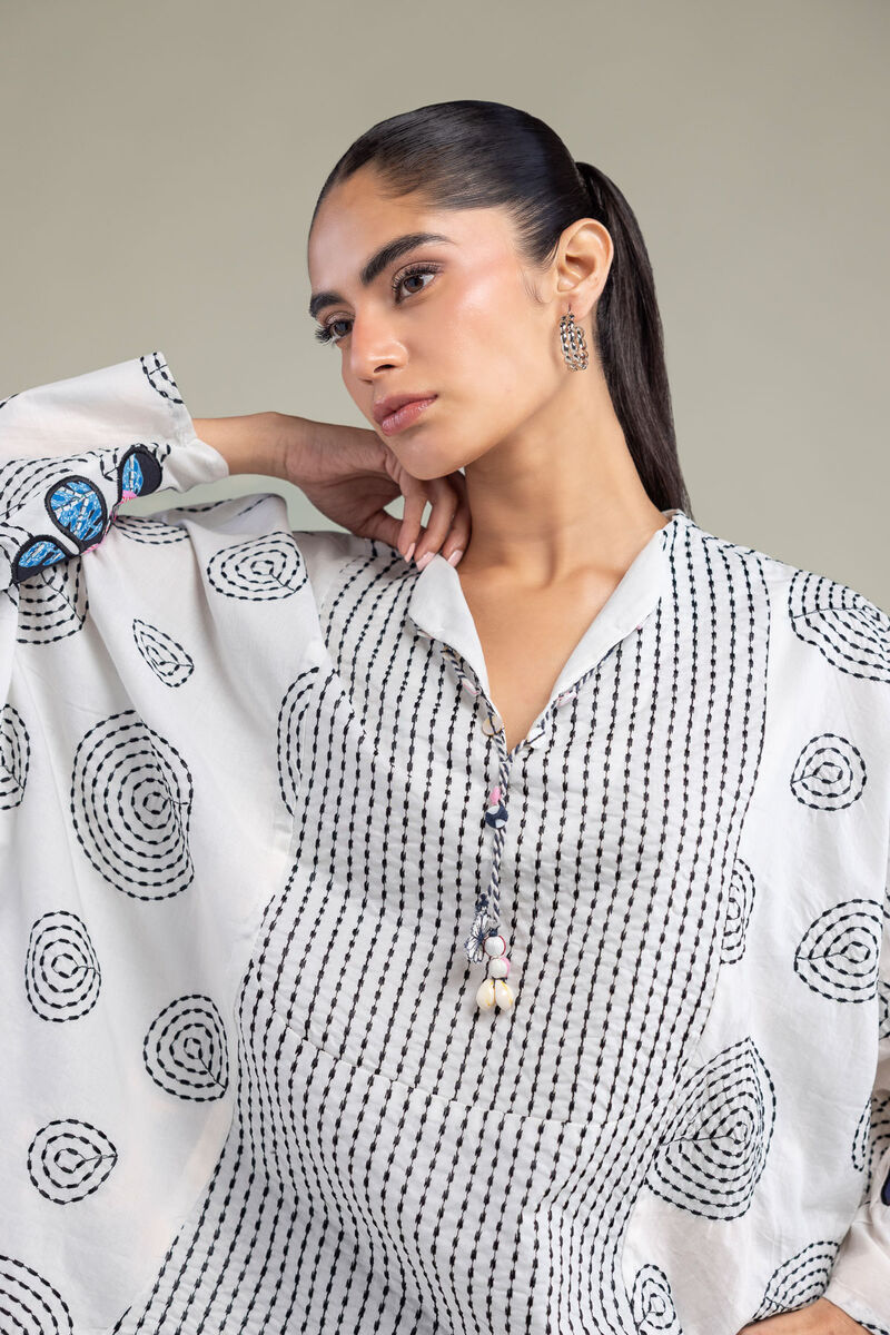 Embroidered | Cambric | White Cambric Shirt | USD 45.00