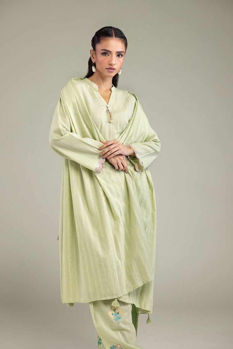 Embroidered | Textured Cotton | Solid Cotton Dupatta | USD 30.00