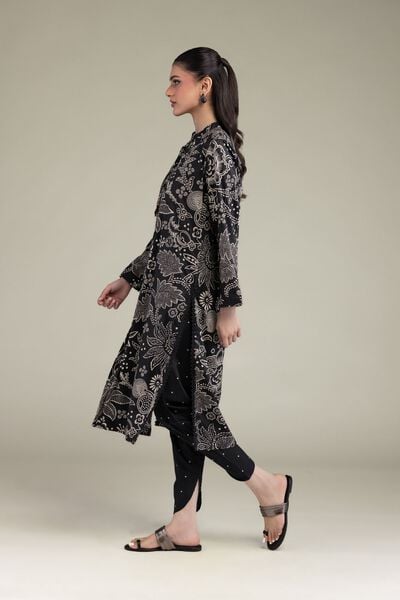 Printed | Cotton Viscose | Black Cotton Shalwar | USD 30.00
