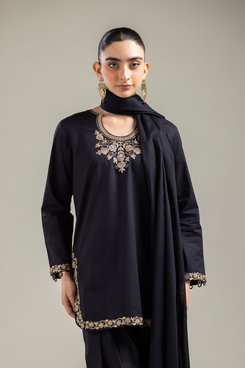 Embroidered | Lawn | Black Lawn Dupatta | USD 30.00