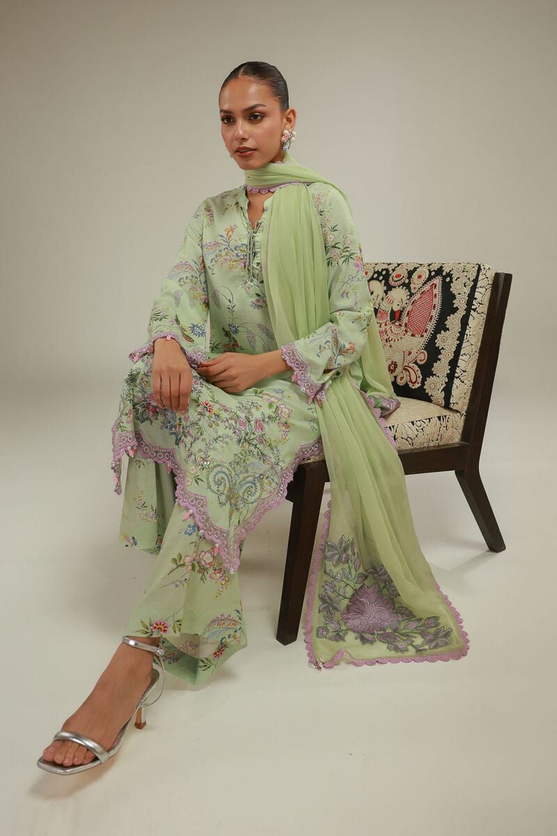 Embroidered | Chiffon | Summer Floral Dupatta | USD 45.00