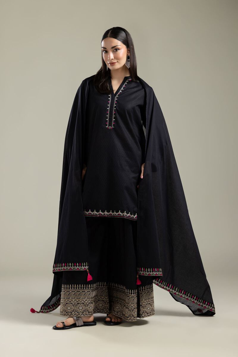 Embroidered | Lawn | Black Lawn Dupatta | USD 30.00