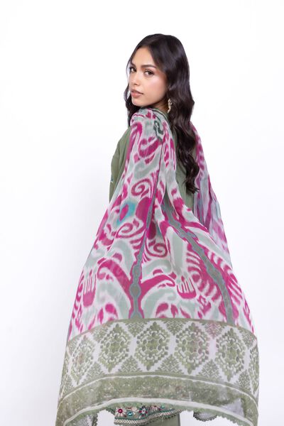 Printed | Chiffon | Dupatta | USD 11.00