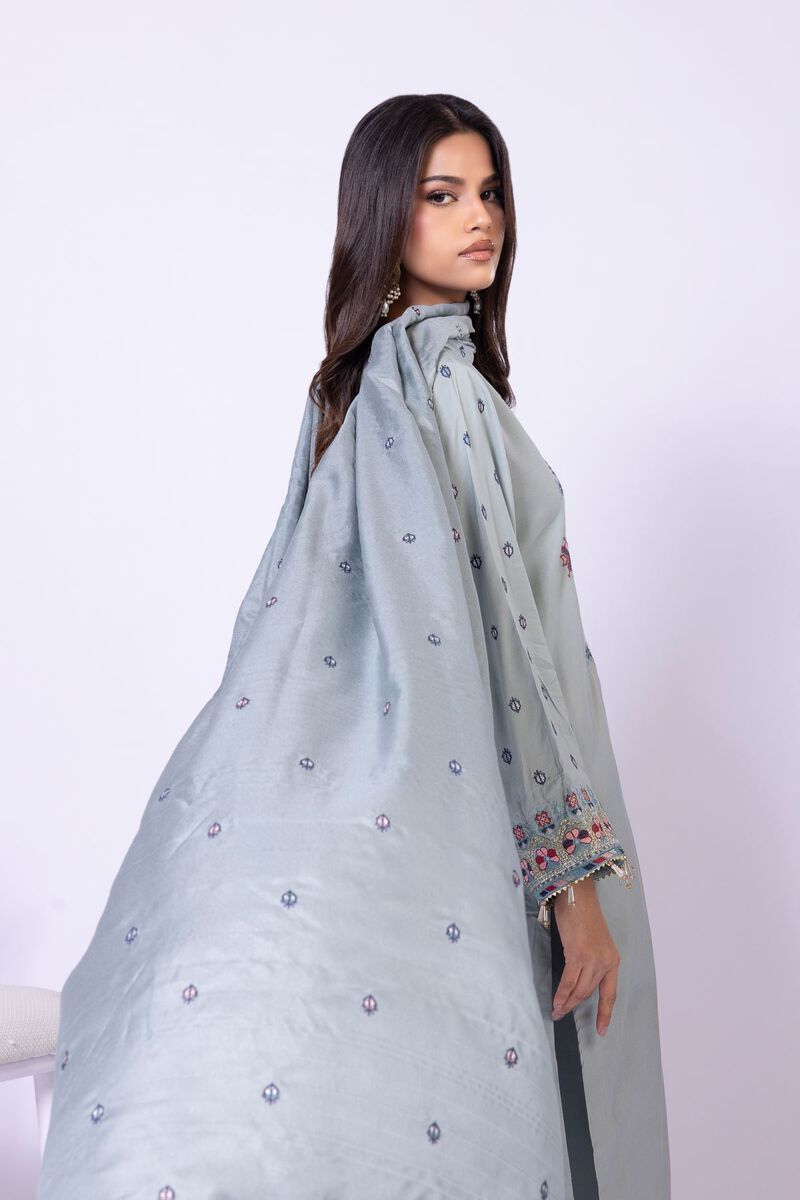 Embroidered | Tusser Silk | Dupatta | USD 25.00