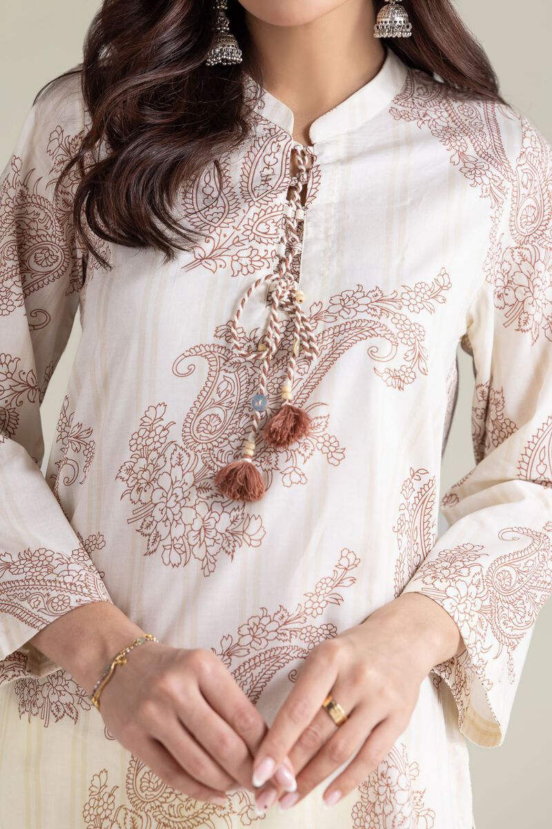 Embroidered | Cambric | Paisley Cambric Kurta | USD 30.00