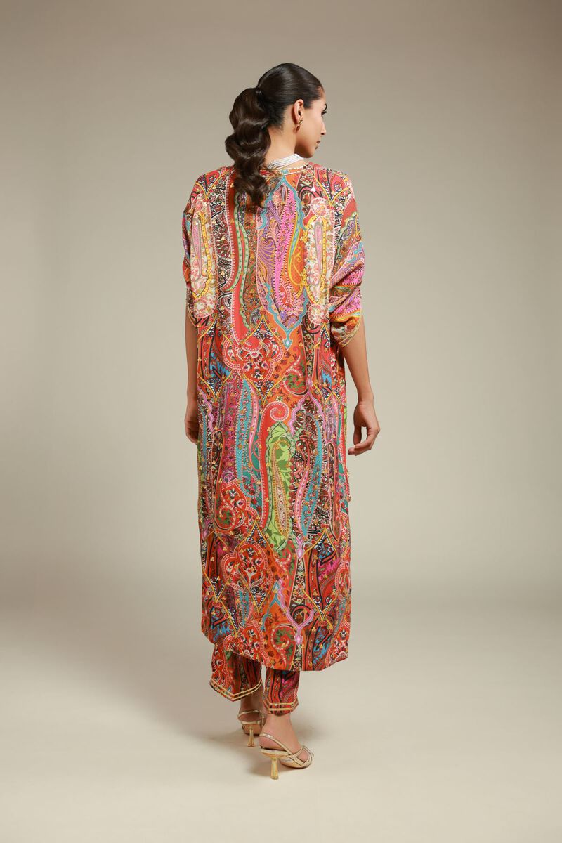 Embroidered | Raw Silk | 2 Piece Co-ord Set | Top and Bottom | USD 85.00