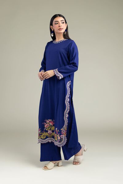 Dyed | Cotton Dobby | Cotton Navy Pants | USD 25.00