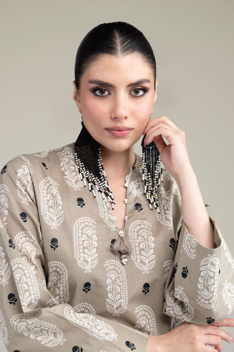 Printed | Cambric | Paisley Longline Kurta | USD 30.00