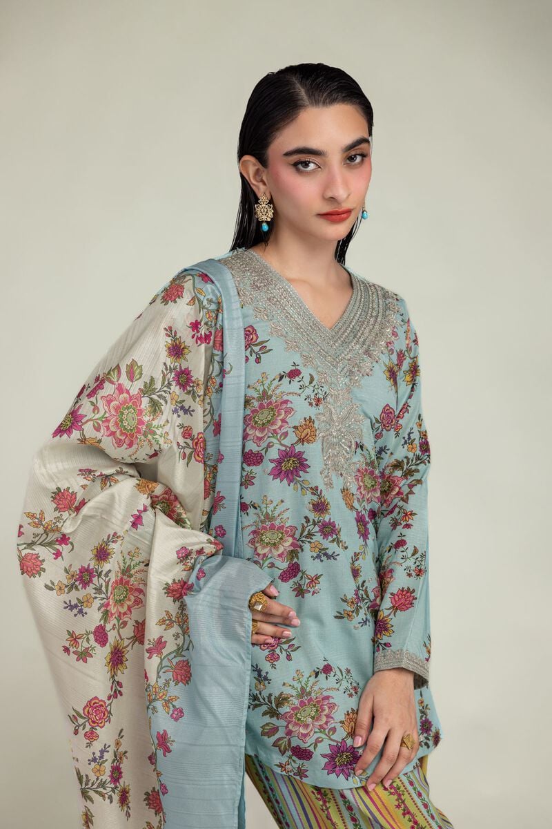 Embroidered | Mesuri | Floral Mesuri Dupatta | USD 35.00