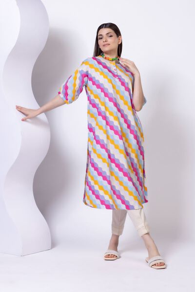 Printed | Crosshatch Poplin | Kurta | USD 12.50
