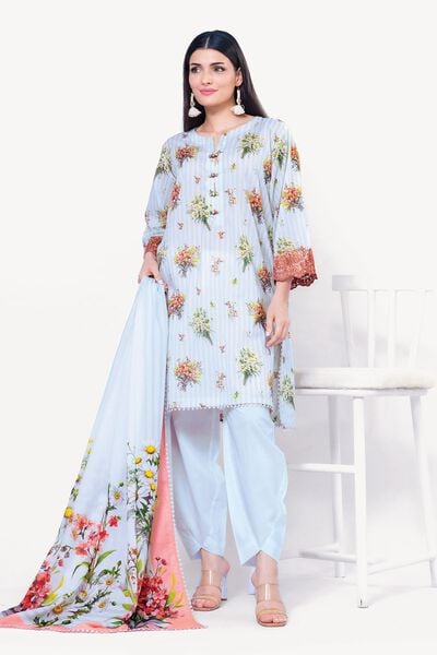 Embroidered | Lawn | Fabrics 3 Piece | USD 12.00