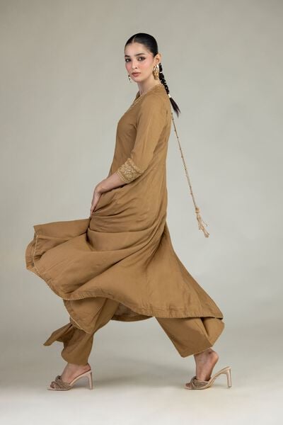 Embroidered | Raw Silk | Raw Silk Pants | USD 35.00