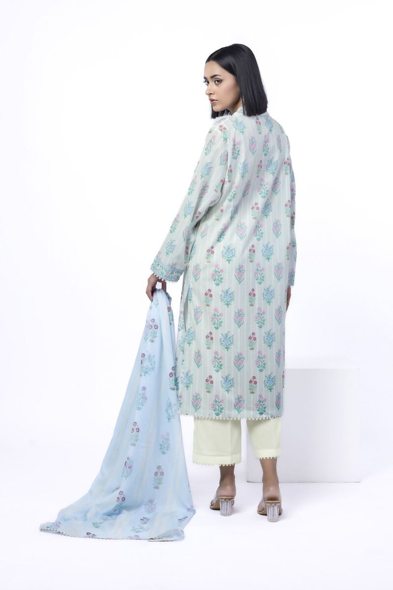 Printed | Cotton | Tailored 3 Piece | USD 22.50