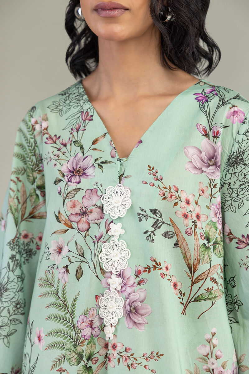 Embroidered | Cambric | Floral Cambric Kurta | USD 30.00