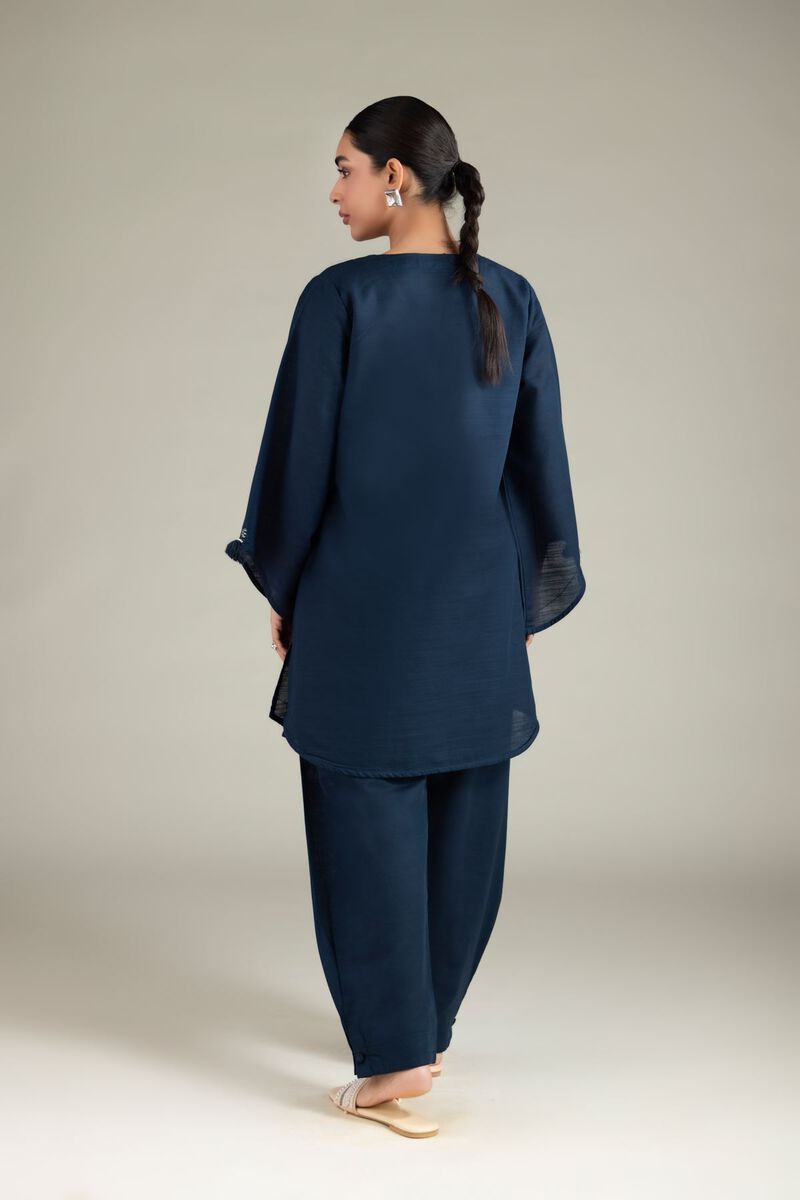 Dyed | Textured Cotton | Short Solid Kurta | USD 35.00