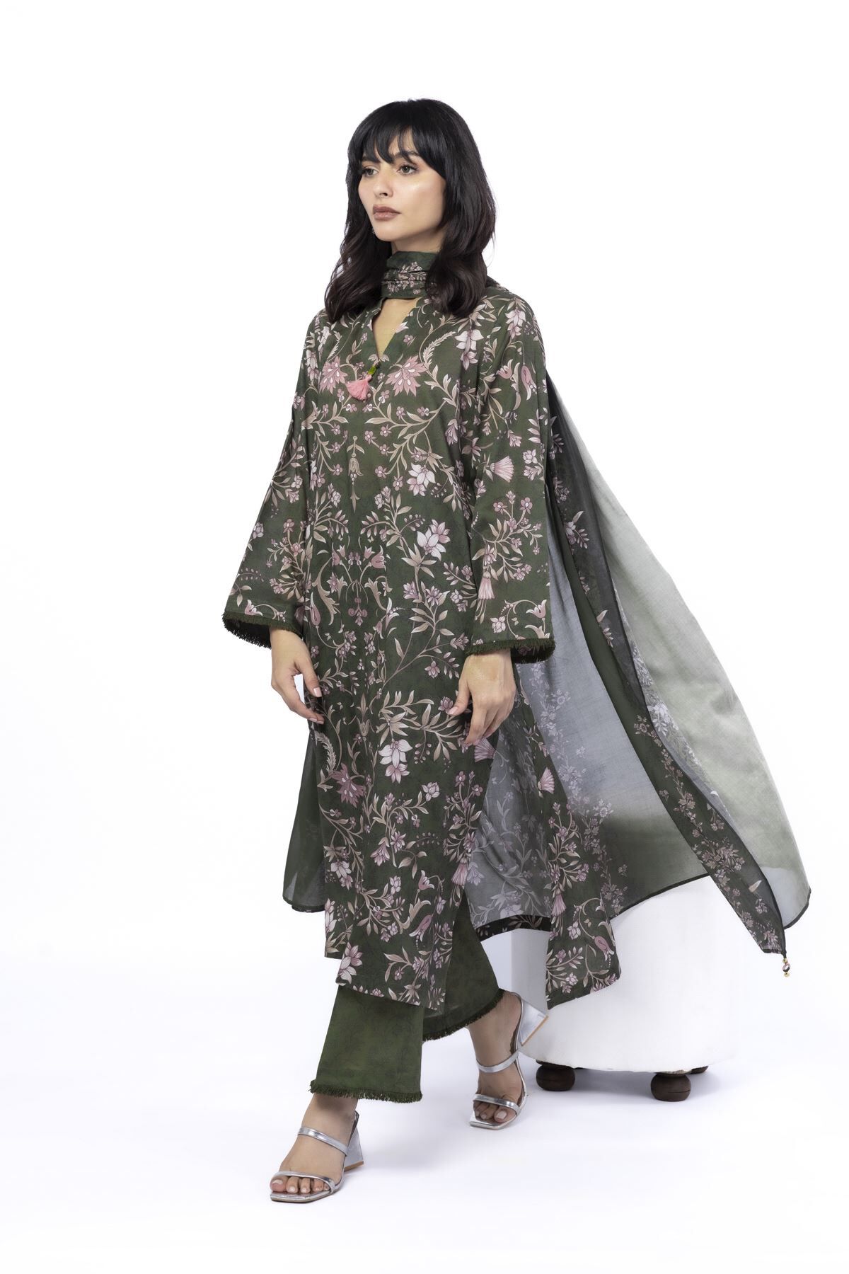 Buy Tailored 3 Piece | 0.0 N/A | SS2523AST-VG_MULTI | Khaadi