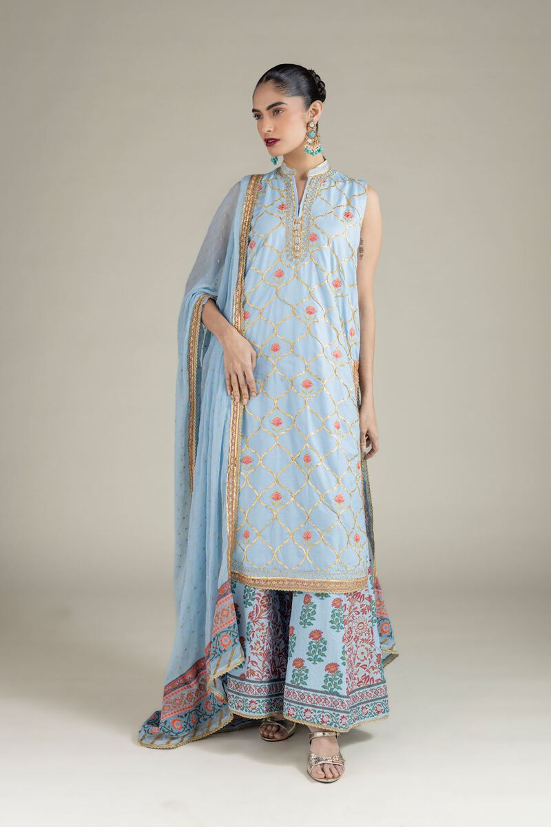 Embroidered | Raw Silk | Dupatta | USD 33.00