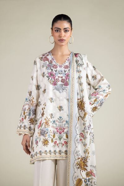 Embroidered | Broshia | Floral Tailored Set | USD 75.00