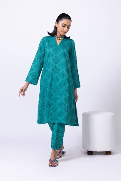 Embroidered | Cotton Dobby | Pants | USD 20.00