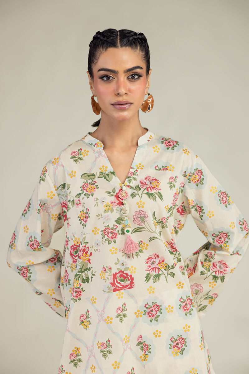 Printed | Cambric | Floral Cambric Kurta | USD 35.00