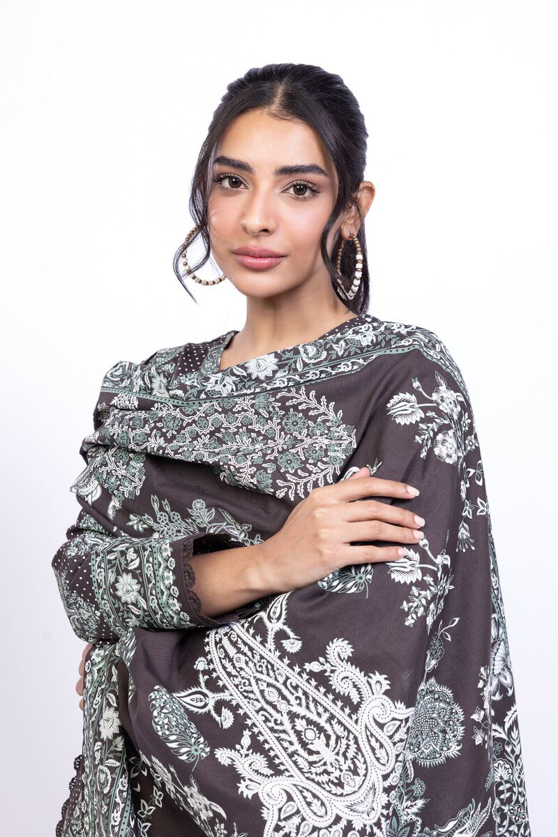 Printed | Khaddar | Dupatta | USD 8.50