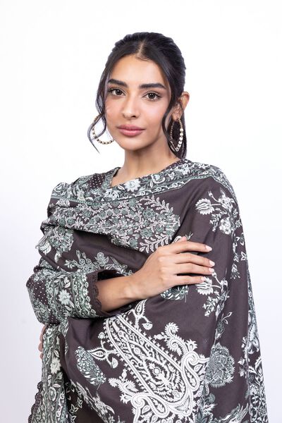Printed | Khaddar | Dupatta | USD 8.50