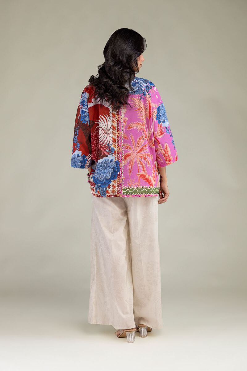 Printed | Cambric | Floral Cambric Tunic | USD 35.00