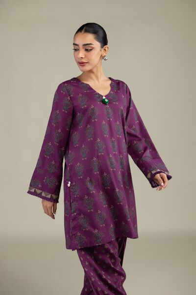 Printed | Textured Weave | Short Printed Kurta | USD 35.00