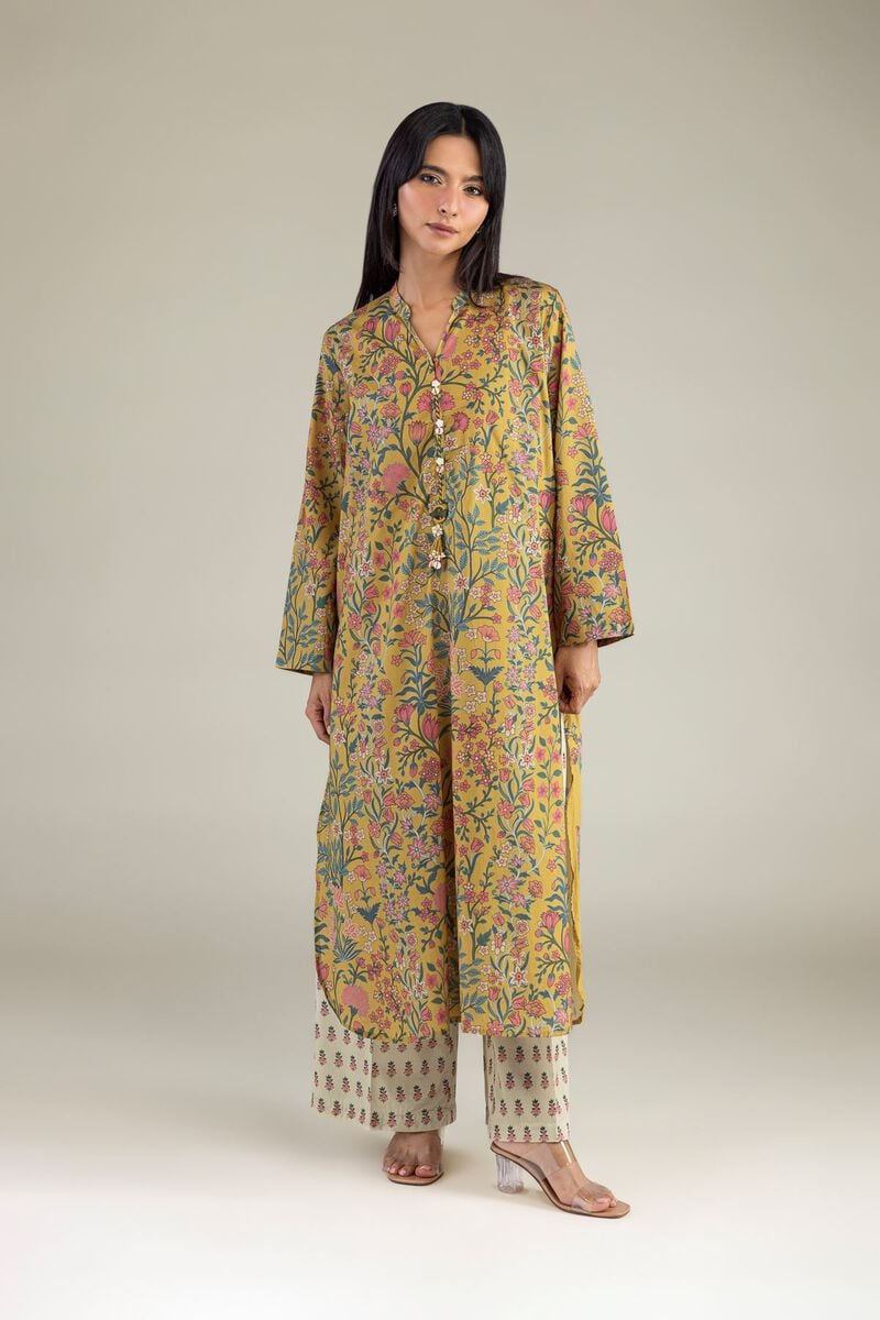 Printed | Cambric | Floral Longline Kurta | USD 35.00