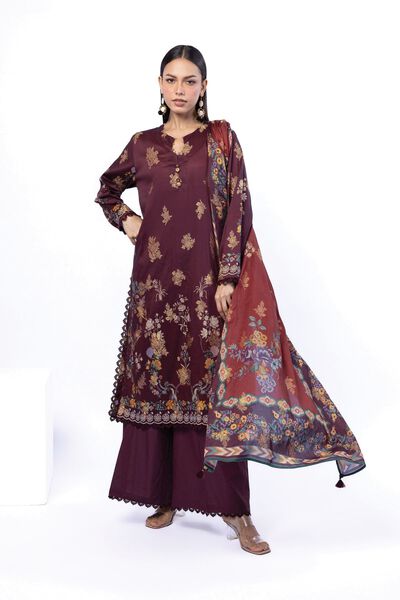 Printed | Jacquard | Tailored 3 Piece | USD 70.00