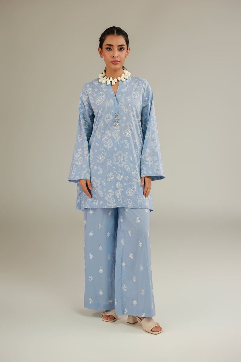 Cambric | Blue Cambric Kurta | USD 35.00