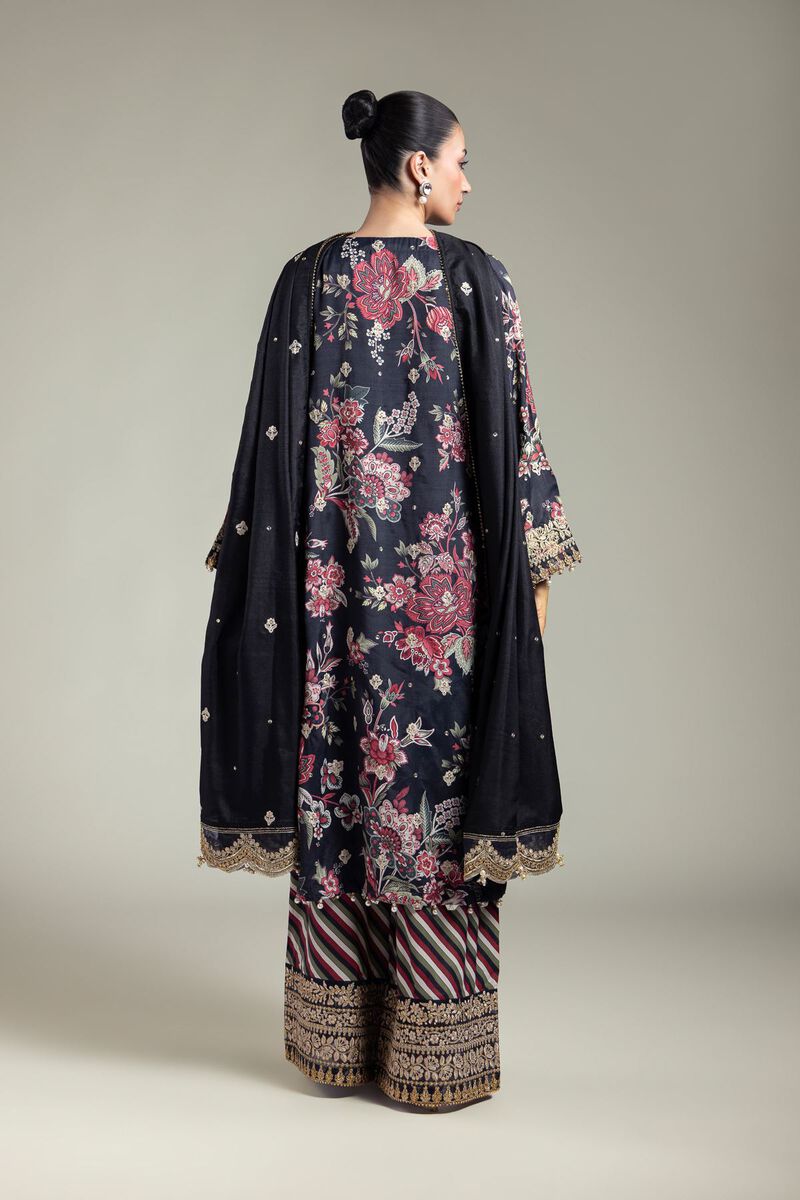 Embroidered | Raw Silk | 3-Piece Floral Set | USD 155.00