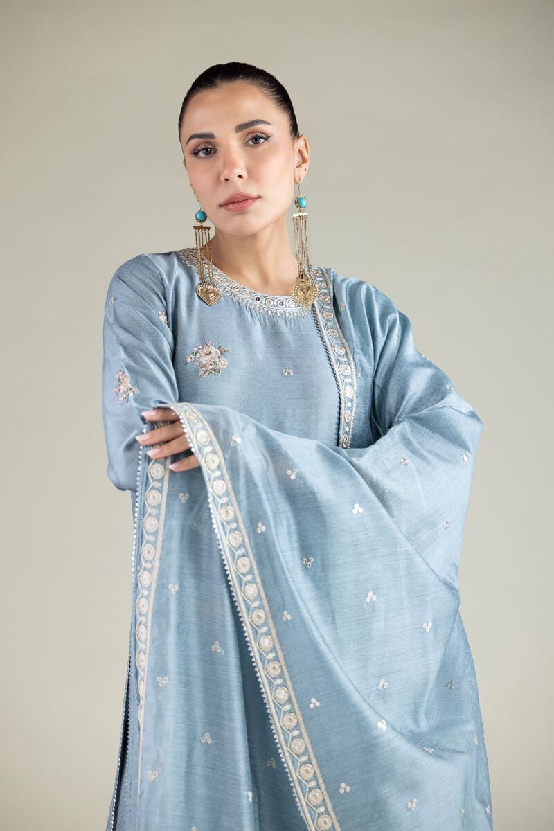 Embroidered | Cotton Net | Dupatta | USD 35.00