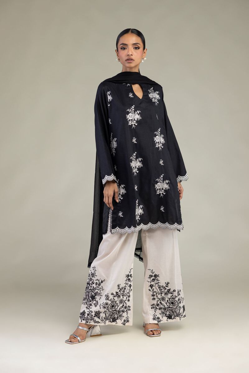 Embroidered | Dobby | Tailored Floral 3-Piece | USD 80.00