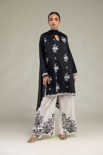 Embroidered | Dobby | Tailored Floral 3-Piece | USD 80.00