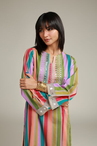 Embroidered | Cambric | Long Cambric Kurta | USD 35.00