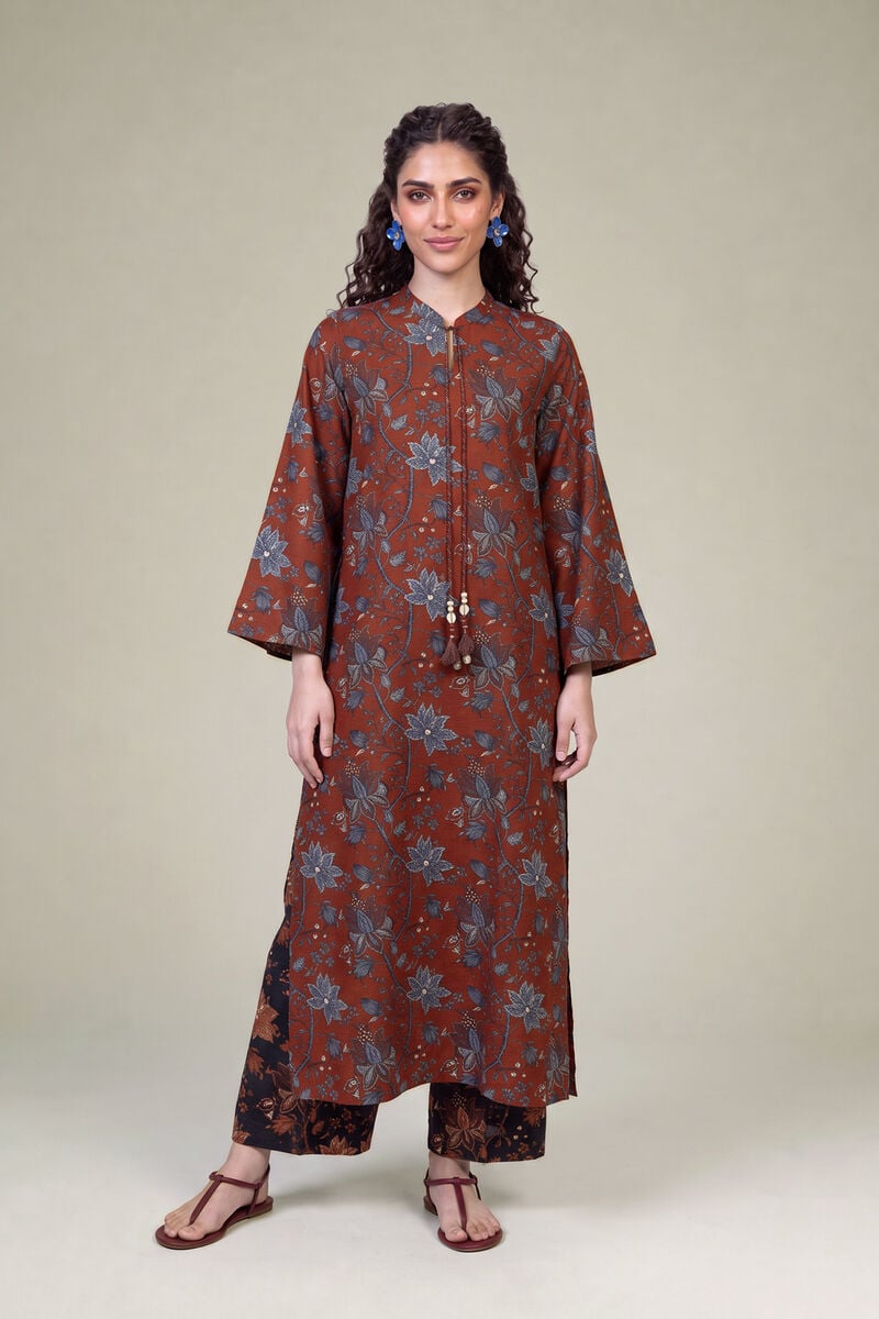 Printed | Light Khaddar | Long Khaddar Kurta | USD 35.00