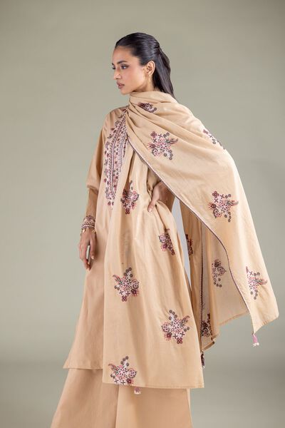 Embroidered | Lawn | Floral Draped Dupatta | USD 35.00