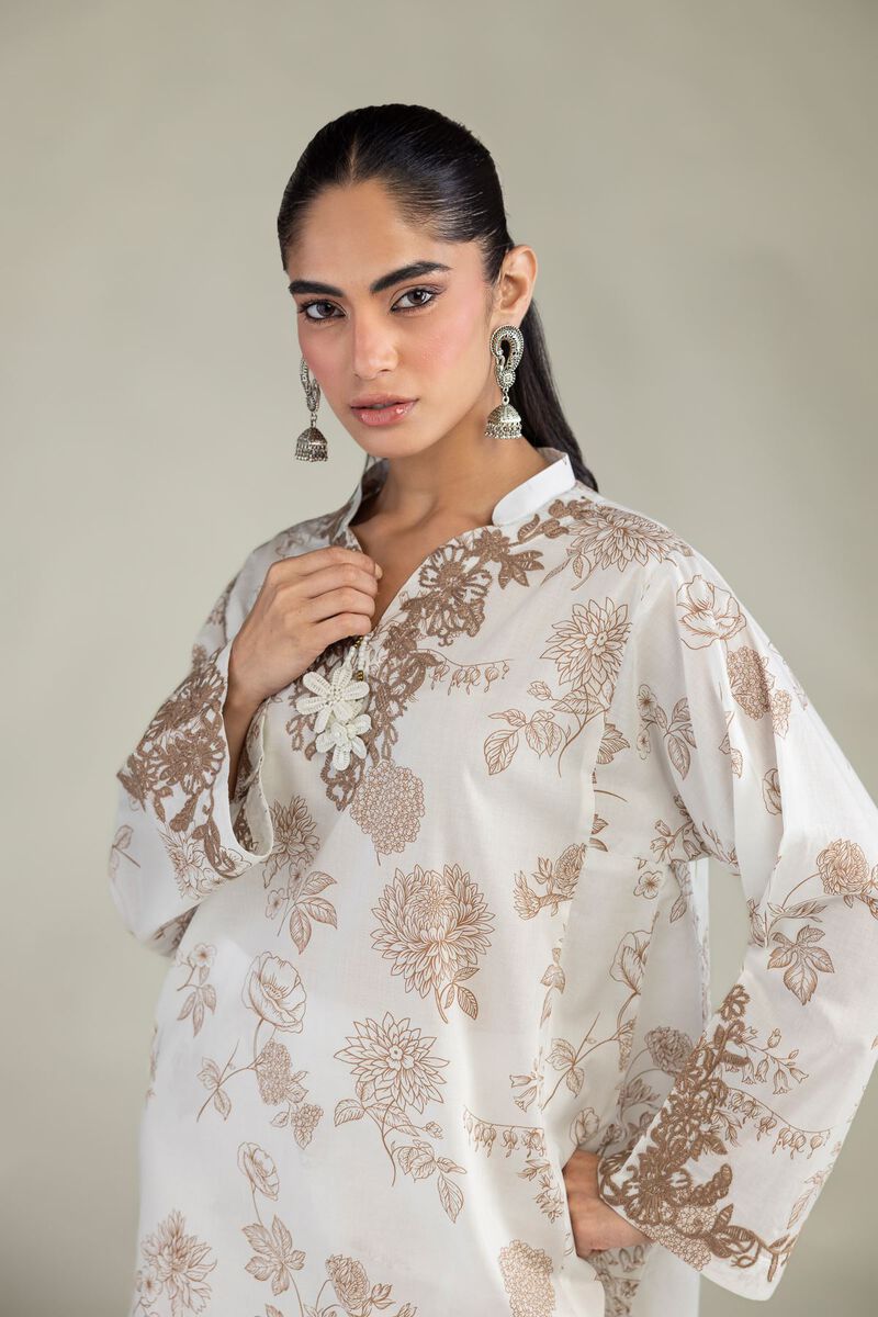 Embroidered | Cambric | Floral Cambric Kurta | USD 35.00