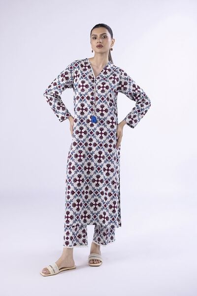 Printed | Crosshatch Poplin | Kurta | USD 25.00