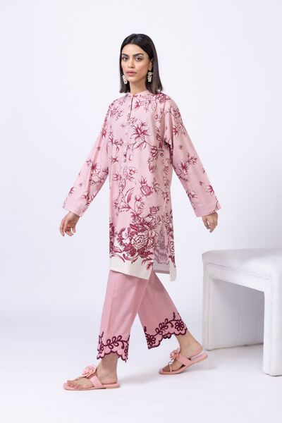 Embroidered | Crosshatch Poplin | Pants | USD 10.00