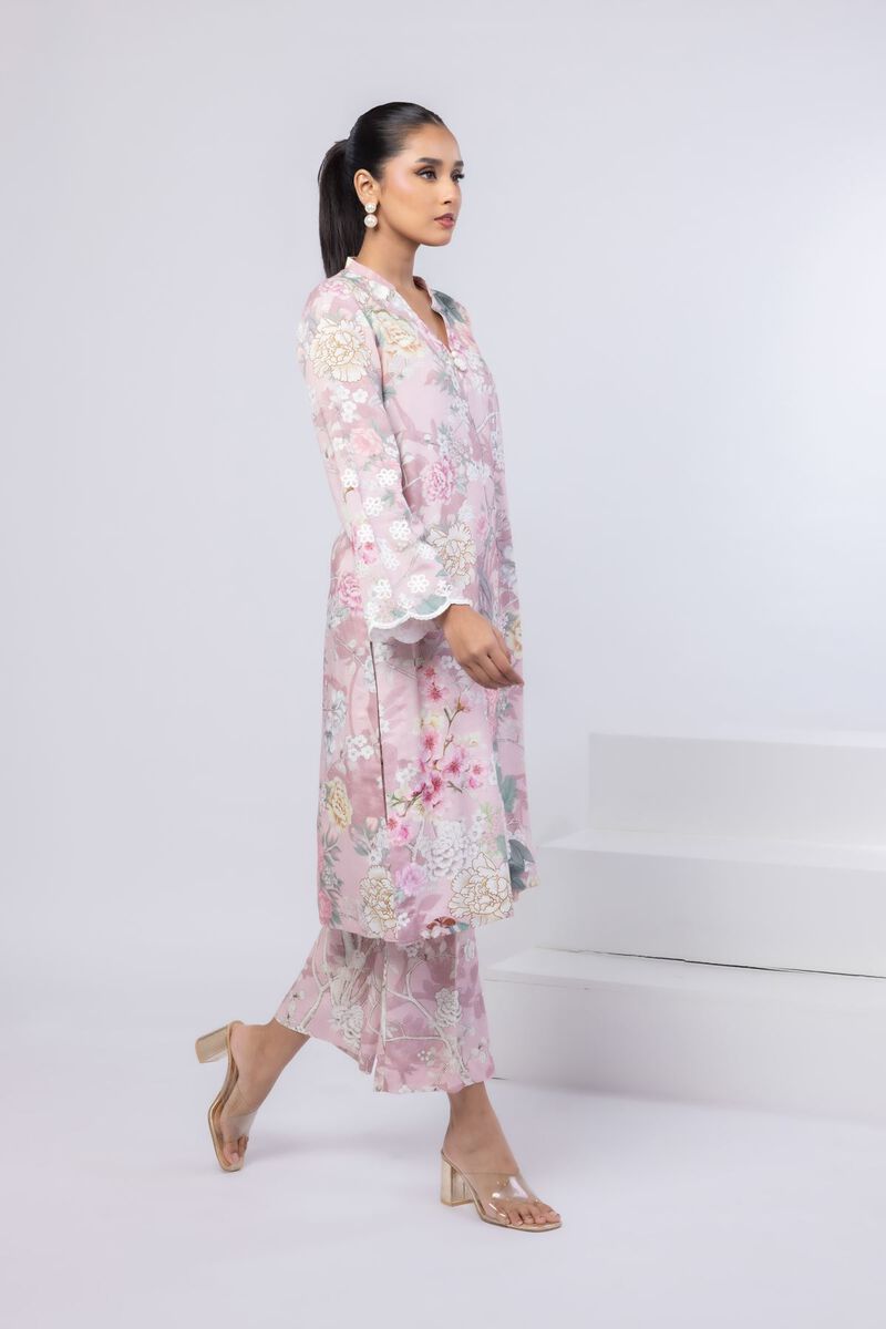 Printed | Dull Raw Silk | Pants | USD 5.40