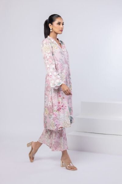 Printed | Dull Raw Silk | Pants | USD 18.00