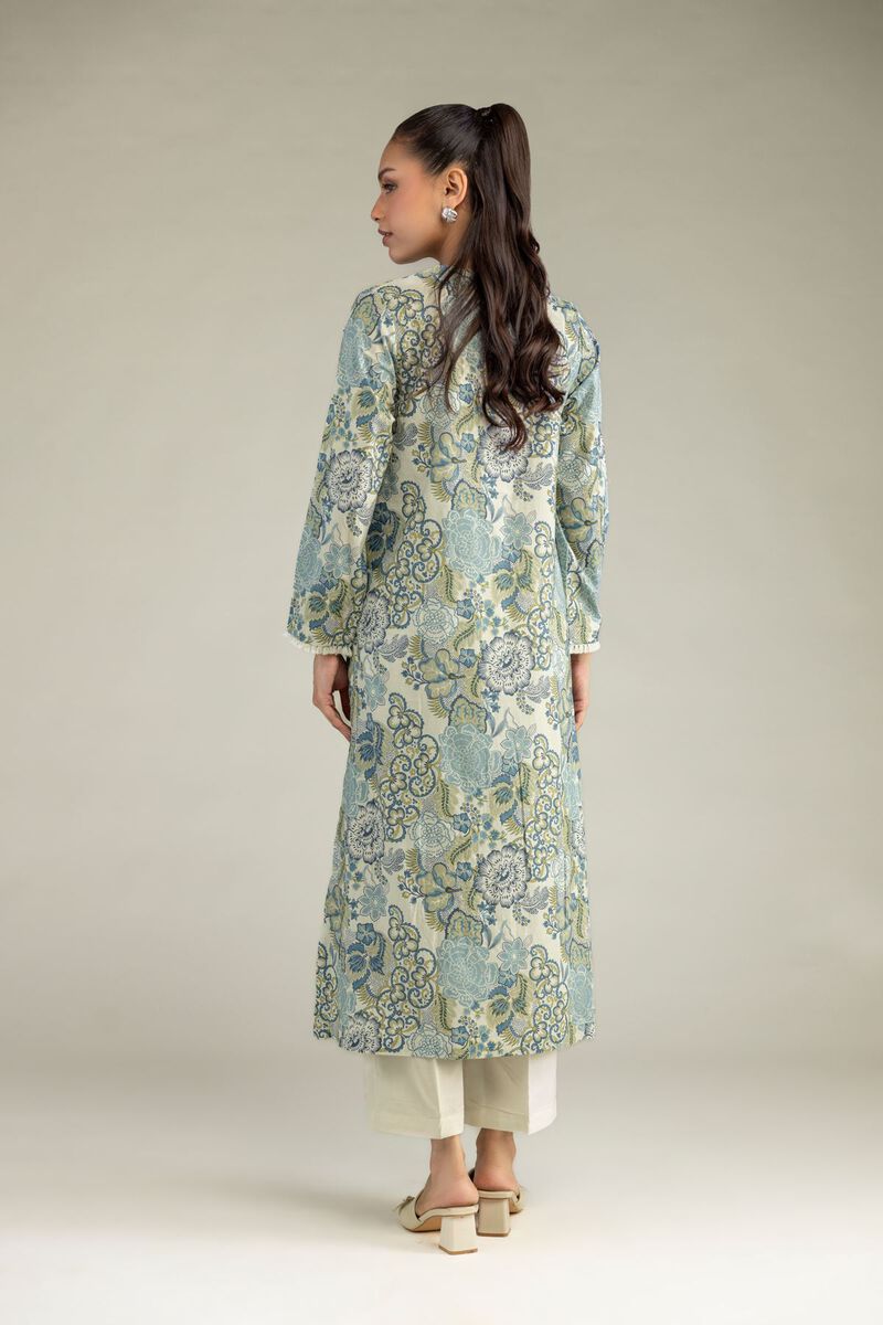 Printed | Cambric | Floral V-Neck Kurta | USD 35.00