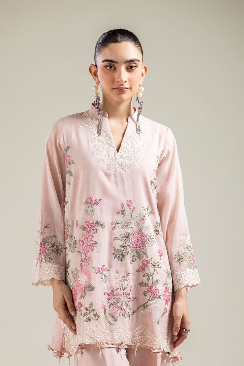 Paper Silk | Pink Festive Kurta | USD 70.00