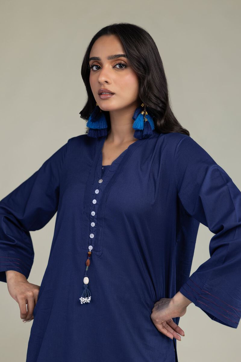 Printed | Cambric | Longline Solid Kurta | USD 35.00