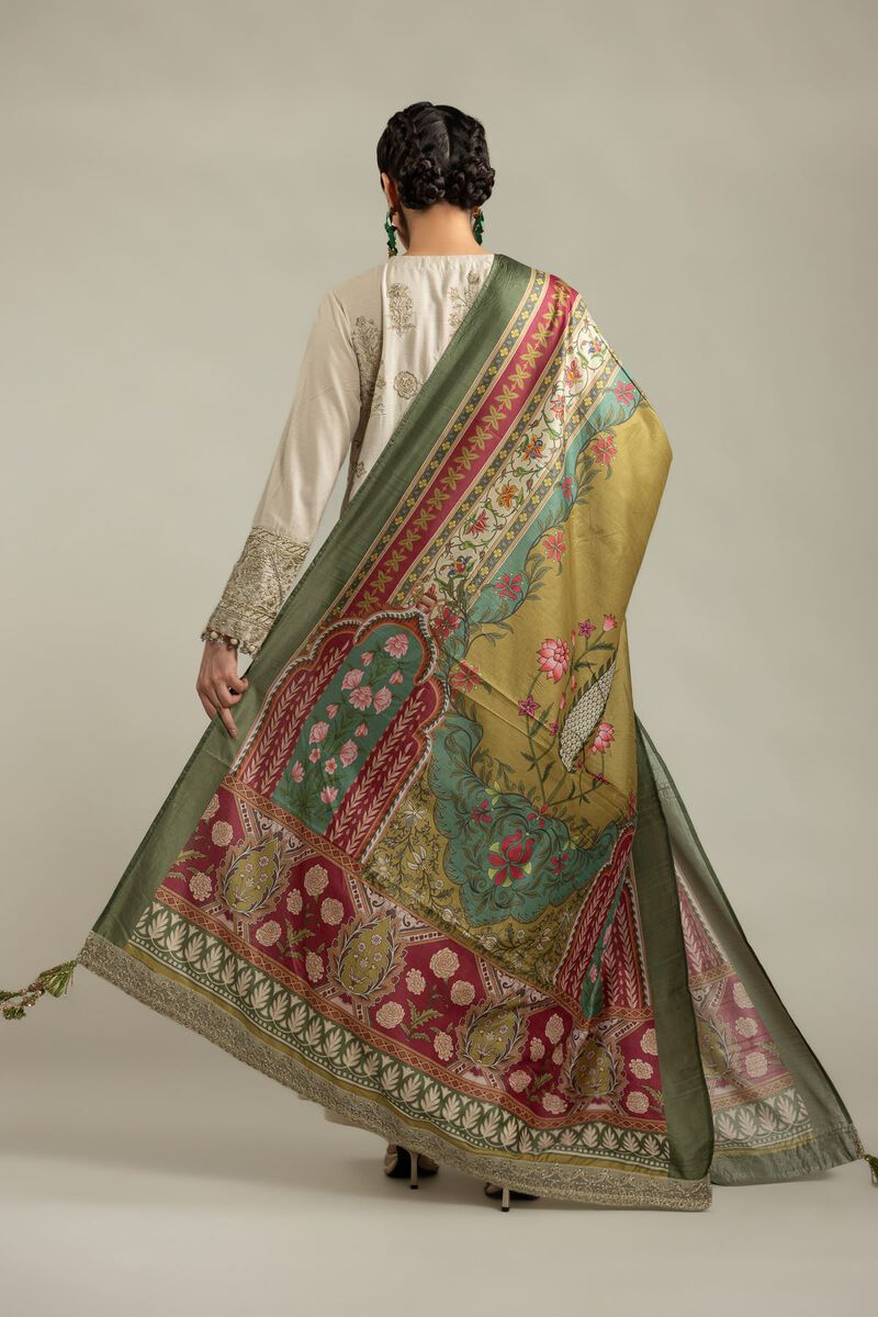 Embroidered | Raw Silk | 3-Piece Co-ord Set | USD 180.00