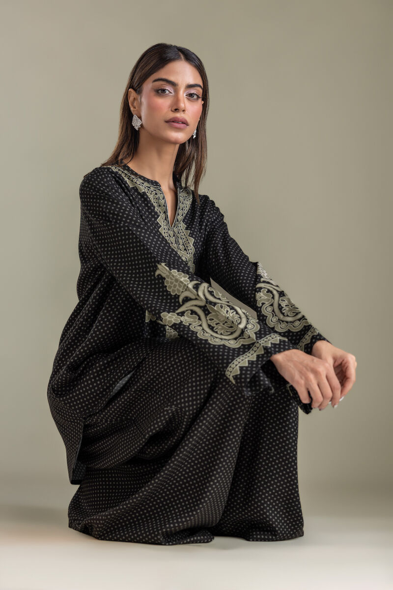 Printed | Viscose Crepe | Black Crepe Tunic | USD 40.00