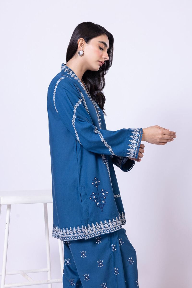 Embroidered | Dull Raw Silk | Kurta | USD 17.50