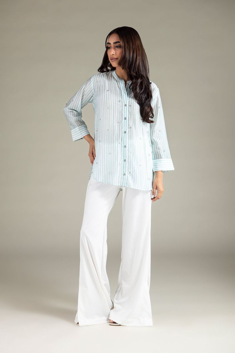 Embroidered | Raw Silk | Shirt | USD 17.50